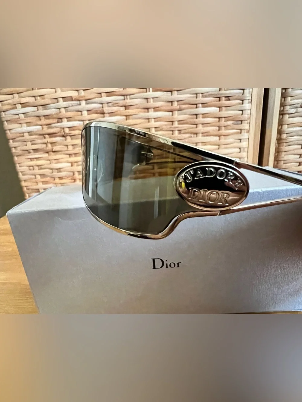 Christian Dior VINTAGE J’adore Dior sunglasses y2k silver rare jadore